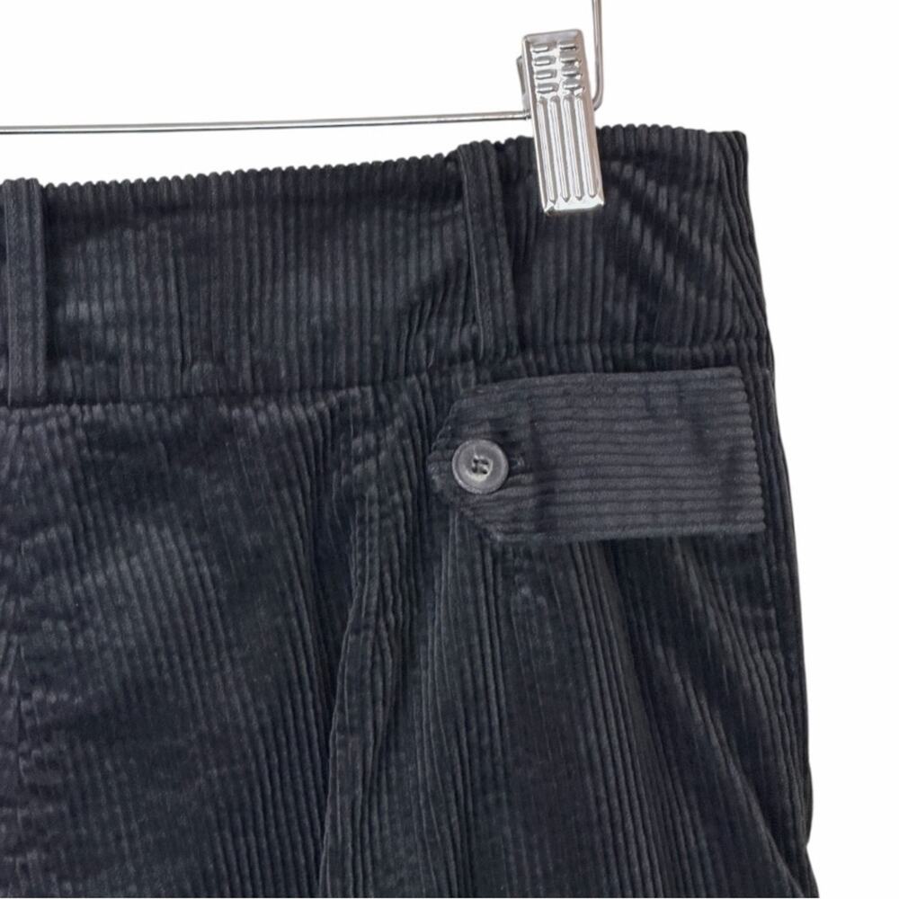 BRORA Black Corduroy Bombacho Pleated Slouchy Tapered Ankle Pants Women’s Size 4 - Picture 8 of 12